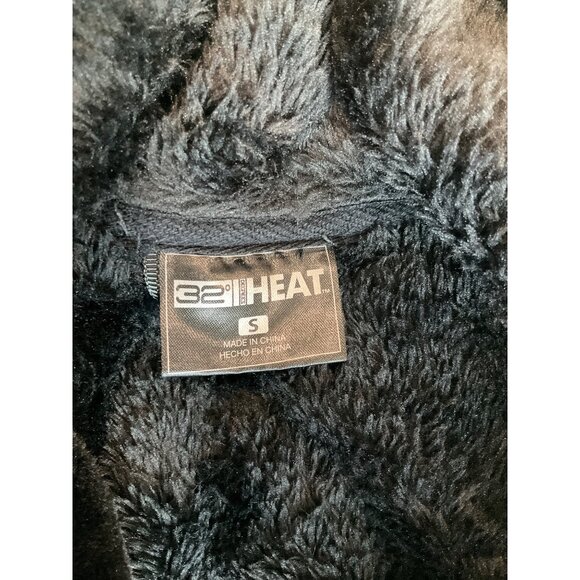 32 Degrees Heat Womens Black Faux Fur Zip Jacket Size Small - Picture 4 of 6